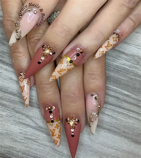 louis vuitton inspired nails